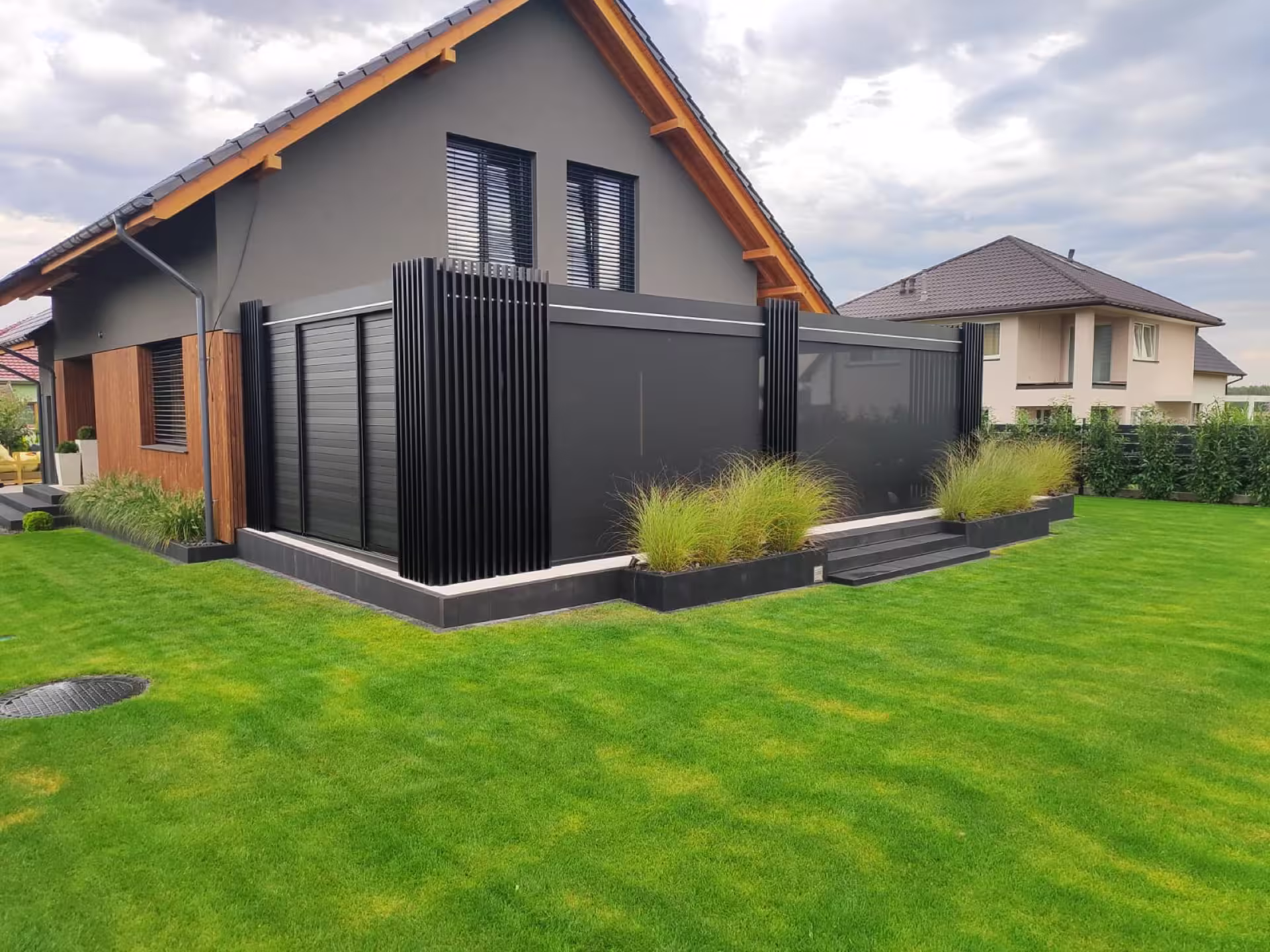 Bioklimatiskā pergola — detaļa