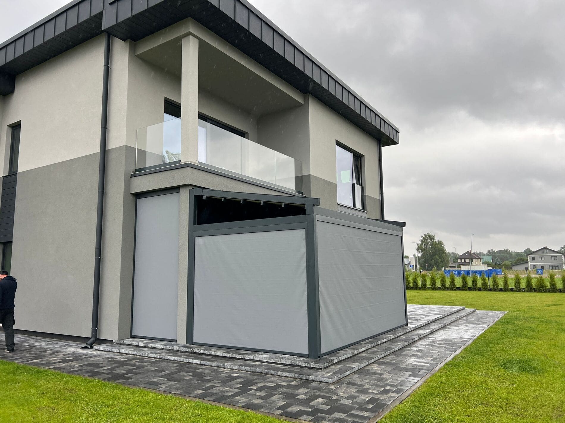 Mārupe — pergola ar markīzēm